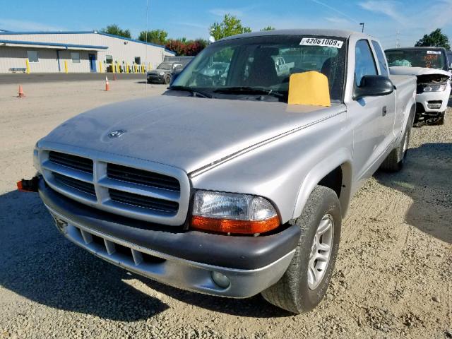 1D7GL32NX3S177265 - 2003 DODGE DAKOTA SPO SILVER photo 2