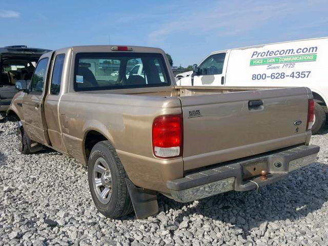 1FTYR14V1YTA54115 - 2000 FORD RANGER SUP BEIGE photo 3