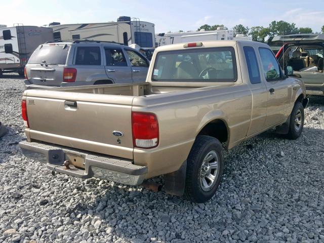 1FTYR14V1YTA54115 - 2000 FORD RANGER SUP BEIGE photo 4