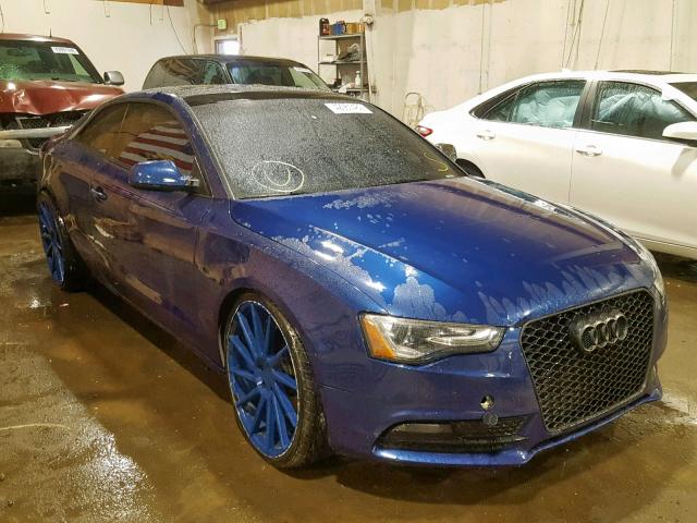 WAULFAFR3EA023262 - 2014 AUDI A5 PREMIUM BLUE photo 1