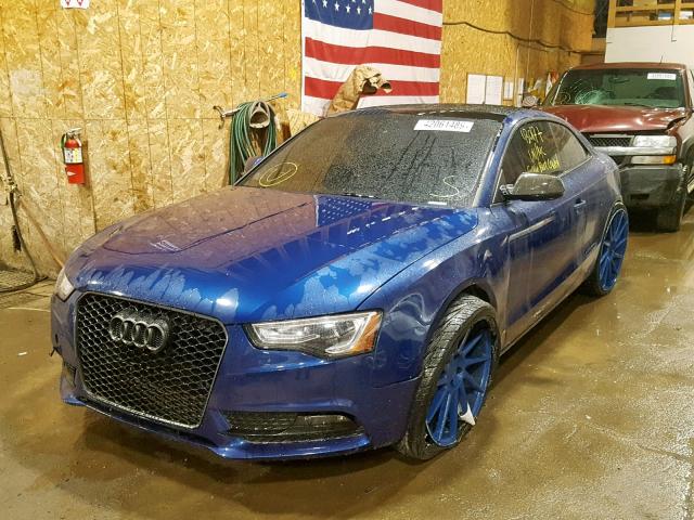 WAULFAFR3EA023262 - 2014 AUDI A5 PREMIUM BLUE photo 2