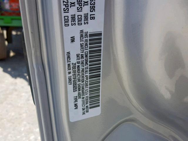 ZFBERFBT1F6195055 - 2015 RAM PROMASTER 灰色 照片 10