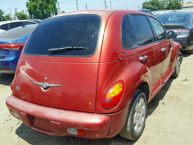 3C4FY58B44T365361 - 2004 CHRYSLER PT CRUISER RED photo 4