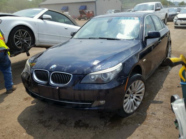 WBANV13508CZ57739 - 2008 BMW 528 XI BLUE photo 2