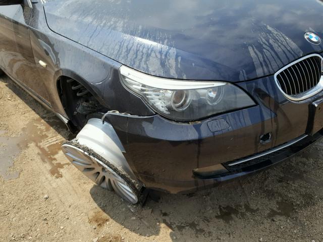 WBANV13508CZ57739 - 2008 BMW 528 XI BLUE photo 9