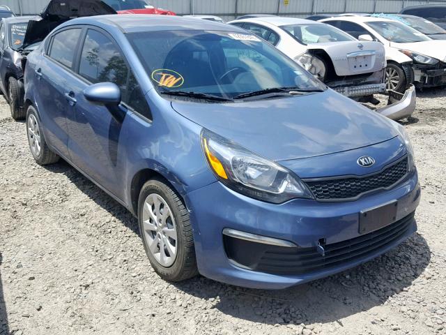 KNADM4A31G6686169 - 2016 KIA RIO LX BLUE photo 1