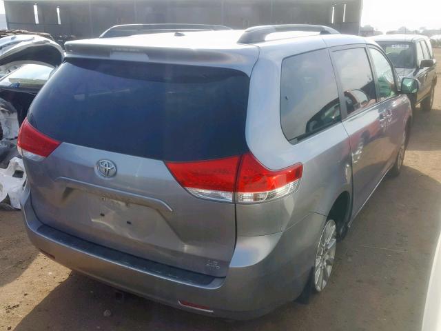 5TDJK3DC7BS005796 - 2011 TOYOTA SIENNA LE SILVER photo 4