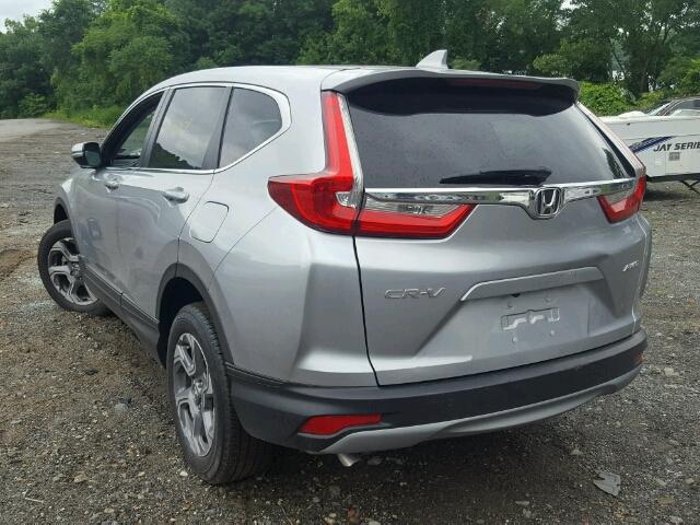 7FARW2H86JE028503 - 2018 HONDA CR-V EXL SILVER photo 3