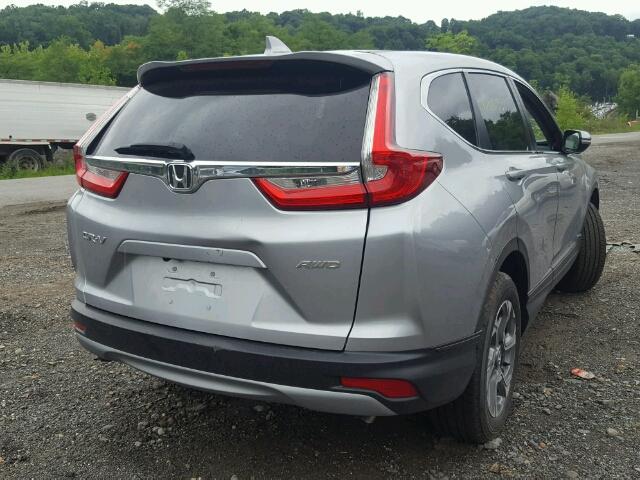 7FARW2H86JE028503 - 2018 HONDA CR-V EXL SILVER photo 4