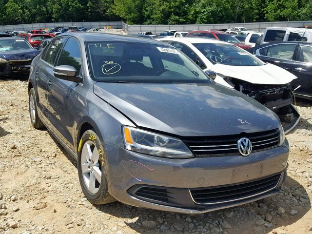 3VWLL7AJ8DM390317 - 2013 VOLKSWAGEN JETTA TDI GRAY photo 1