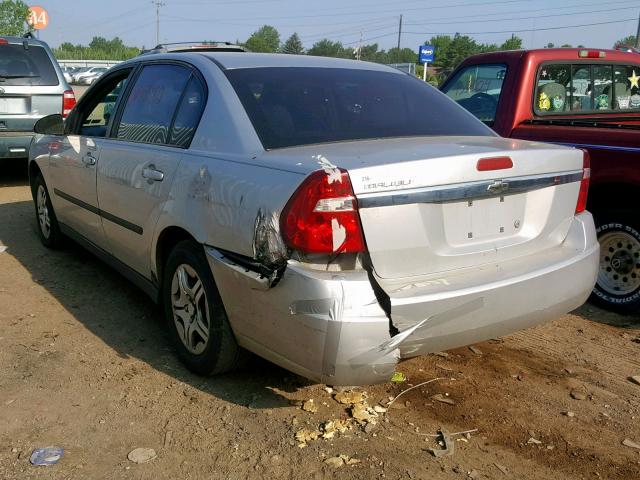 1G1ZS52F15F259433 - 2005 CHEVROLET MALIBU SILVER photo 3