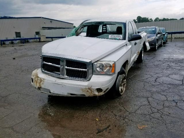 1D7HE42K16S713972 - 2006 DODGE DAKOTA SLT WHITE photo 2