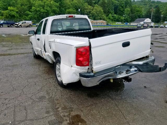 1D7HE42K16S713972 - 2006 DODGE DAKOTA SLT WHITE photo 3