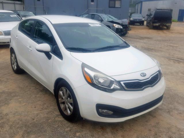 KNADN4A3XD6315889 - 2013 KIA RIO EX WHITE photo 1