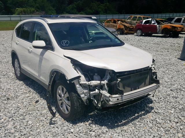 5J6RM3H72EL016859 - 2014 HONDA CR-V EXL WHITE photo 1