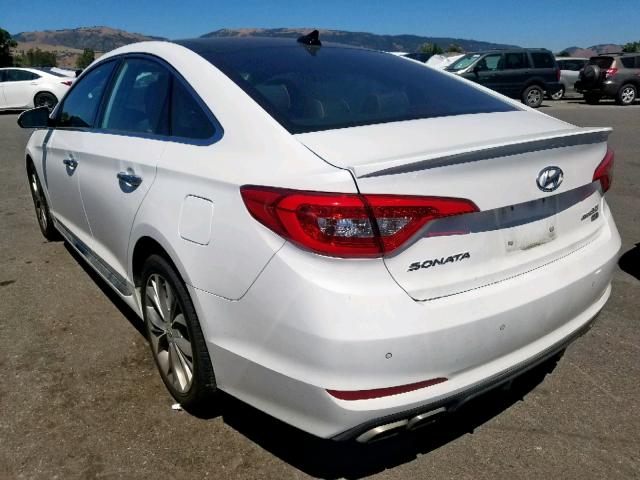 5NPE34AB7FH238816 - 2015 HYUNDAI SONATA SPO WHITE photo 3