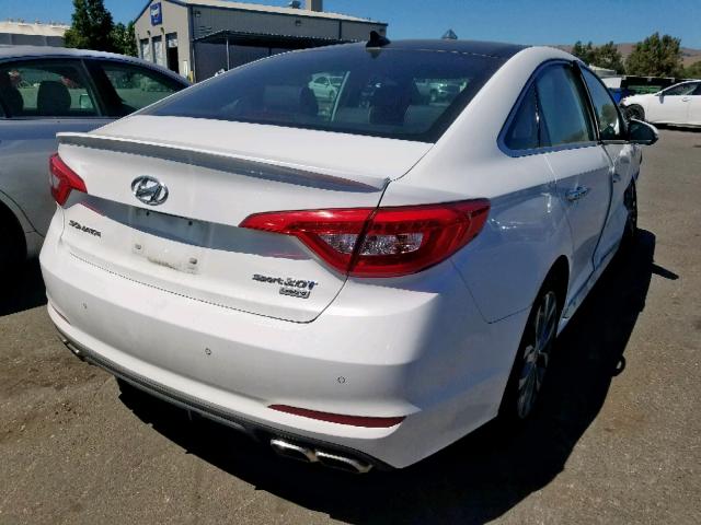 5NPE34AB7FH238816 - 2015 HYUNDAI SONATA SPO WHITE photo 4