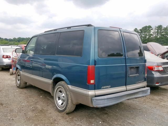 1GNDM19W31B140138 - 2001 CHEVROLET ASTRO TEAL photo 3