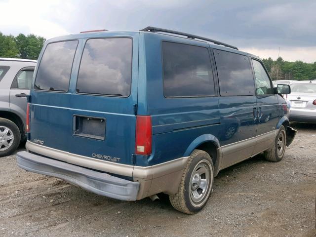 1GNDM19W31B140138 - 2001 CHEVROLET ASTRO TEAL photo 4