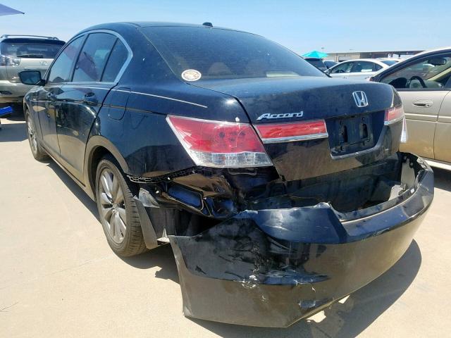 1HGCP2F82BA099372 - 2011 HONDA ACCORD EXL BLACK photo 3