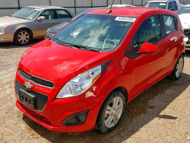 KL8CB6S9XDC605663 - 2013 CHEVROLET SPARK LS RED photo 2