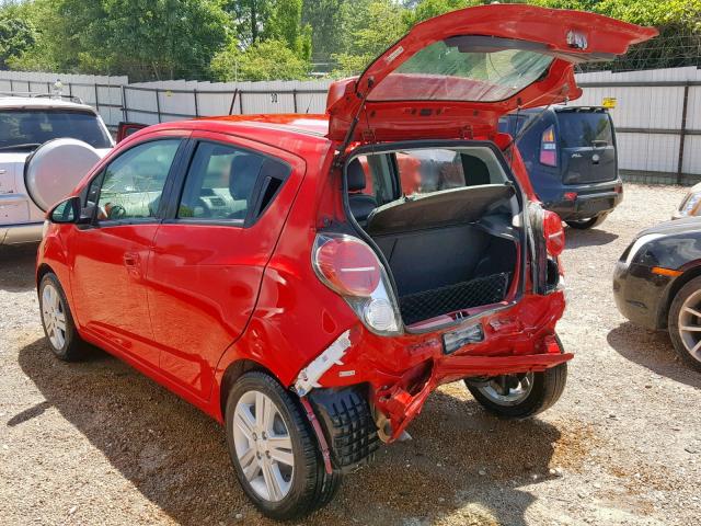 KL8CB6S9XDC605663 - 2013 CHEVROLET SPARK LS RED photo 3