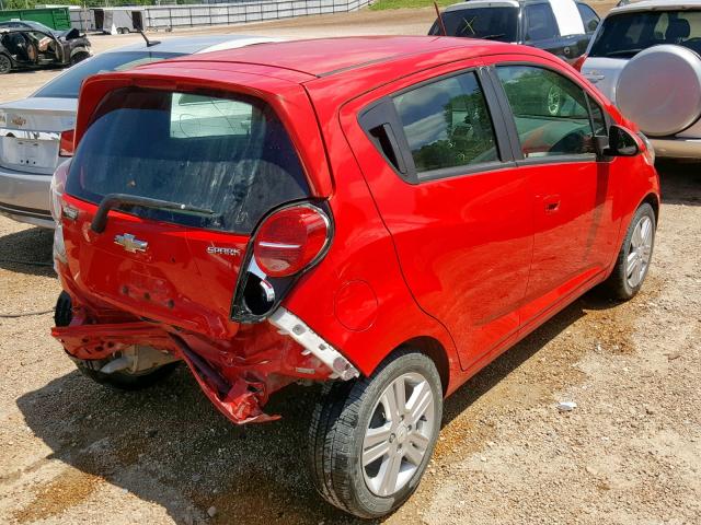 KL8CB6S9XDC605663 - 2013 CHEVROLET SPARK LS RED photo 4