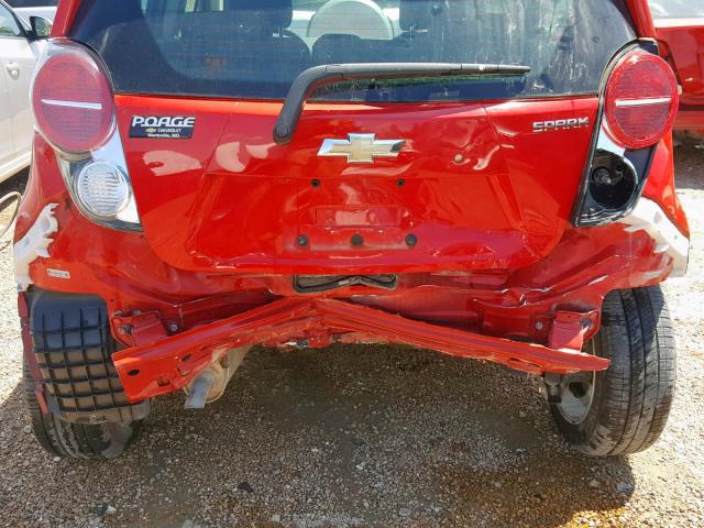 KL8CB6S9XDC605663 - 2013 CHEVROLET SPARK LS RED photo 9