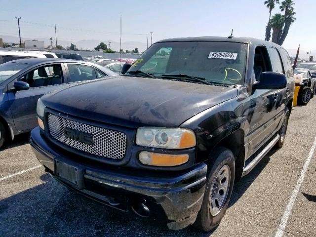 1GKEK63U82J270029 - 2002 GMC DENALI BLACK photo 2