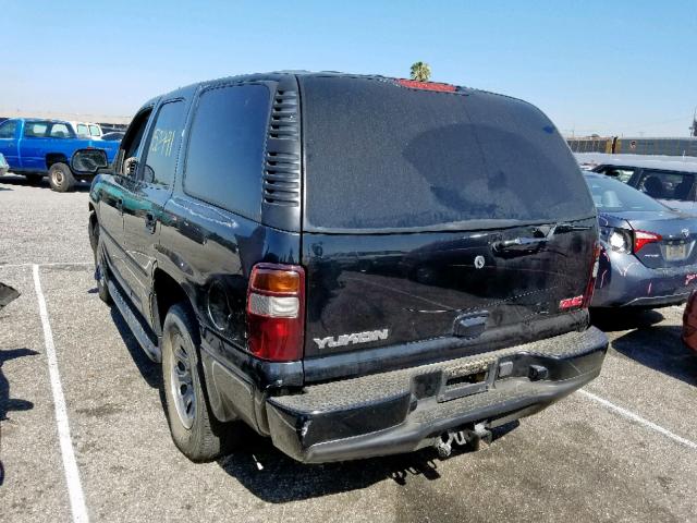 1GKEK63U82J270029 - 2002 GMC DENALI BLACK photo 3