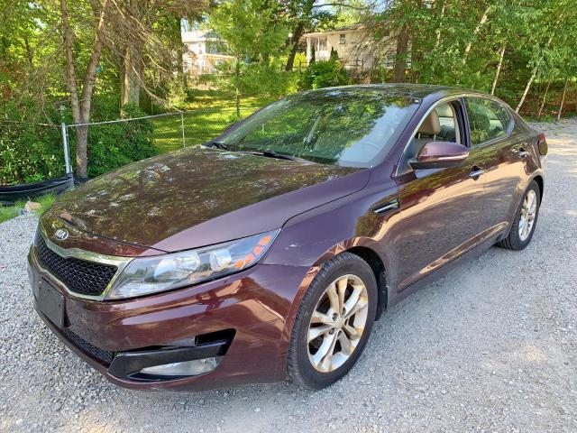 5XXGN4A73DG190948 - 2013 KIA OPTIMA EX MAROON photo 2