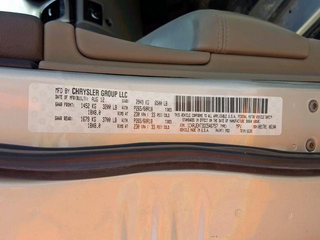 1C4RJEAT3DC546757 - 2013 JEEP GRAND CHER SILVER photo 10