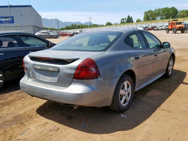 2G2WP552571100773 - 2007 PONTIAC GRAND PRIX SILVER photo 4