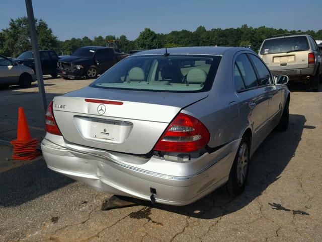 WDBUF65J83A301438 - 2003 MERCEDES-BENZ E 320 SILVER photo 4