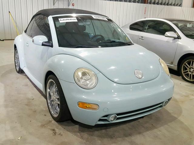3VWCM31Y74M338664 - 2004 VOLKSWAGEN NEW BEETLE ლურჯი ფოტო 1