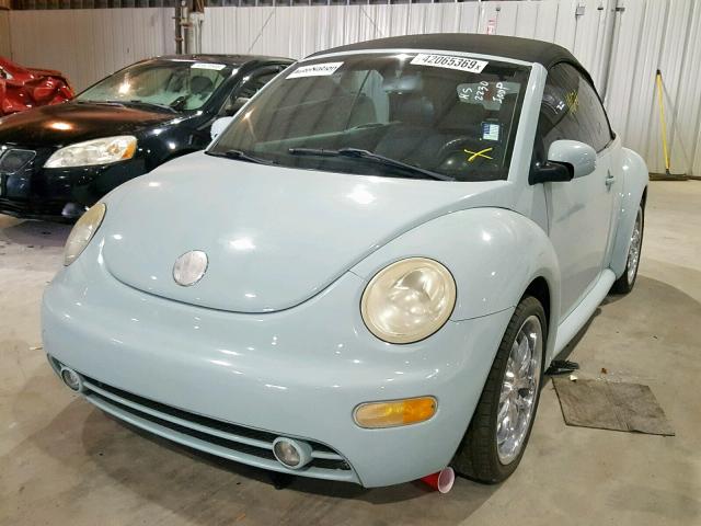 3VWCM31Y74M338664 - 2004 VOLKSWAGEN NEW BEETLE ლურჯი ფოტო 2