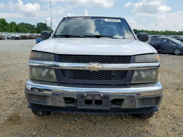 1GBDS146258251809 - 2005 CHEVROLET COLORADO WHITE photo 9