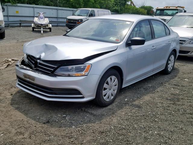 3VW2K7AJ0FM340013 - 2015 VOLKSWAGEN JETTA BASE SILVER photo 2