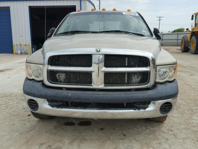 3D7LA38603G725155 - 2003 DODGE RAM 3500 S GOLD photo 9