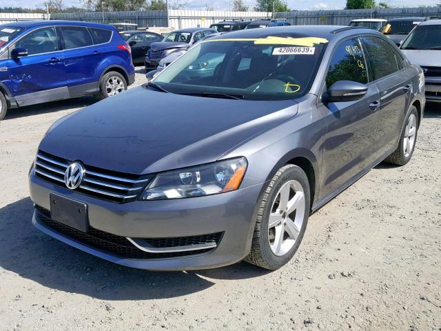 1VWAP7A30CC058465 - 2012 VOLKSWAGEN PASSAT S SILVER photo 2