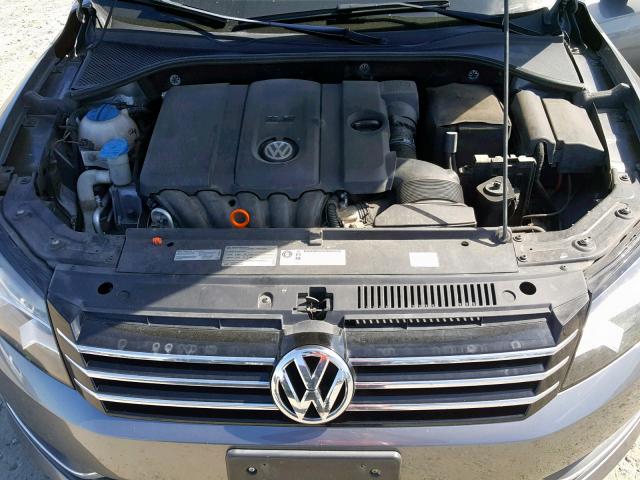 1VWAP7A30CC058465 - 2012 VOLKSWAGEN PASSAT S SILVER photo 7