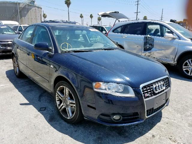 WAUAF78E78A051817 - 2008 AUDI A4 2.0T BLUE photo 1