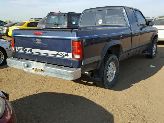 1B7GG23Y9SS233177 - 1995 DODGE DAKOTA BLUE photo 4