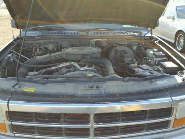 1B7GG23Y9SS233177 - 1995 DODGE DAKOTA BLUE photo 7