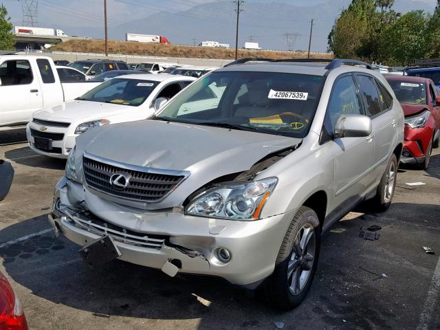 JTJGW31U772002419 - 2007 LEXUS RX 400H SILVER photo 2