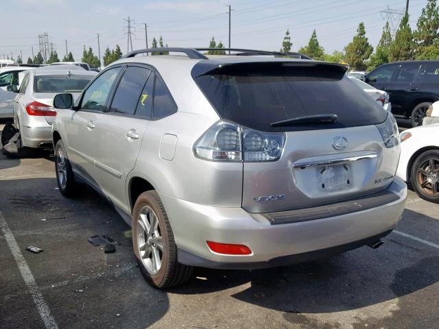 JTJGW31U772002419 - 2007 LEXUS RX 400H SILVER photo 3