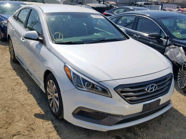 5NPE34AF7FH243257 - 2015 HYUNDAI SONATA SPO WHITE photo 1