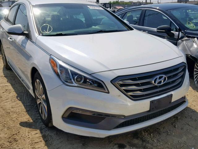 5NPE34AF7FH243257 - 2015 HYUNDAI SONATA SPO WHITE photo 9