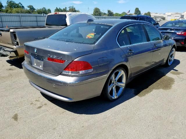 WBAGN63564DS54785 - 2004 BMW 745 LI SILVER photo 4