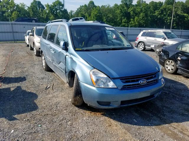 KNDMG4C34A6355293 - 2010 KIA SEDONA LX BLUE photo 1